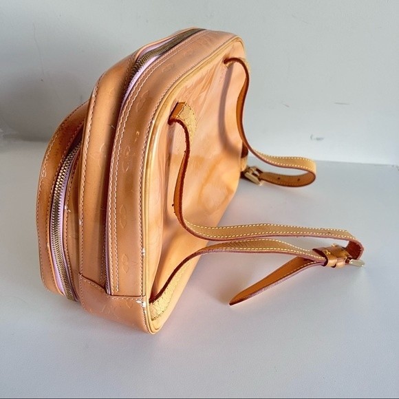 Louis Vuitton LV Backpack Bag  Orange Vernis Authentic - Picture 3 of 13